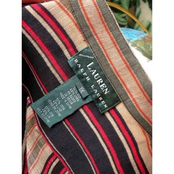 NEW Vintage autumn striped oversized button down 🍁 - Picture 4 of 6